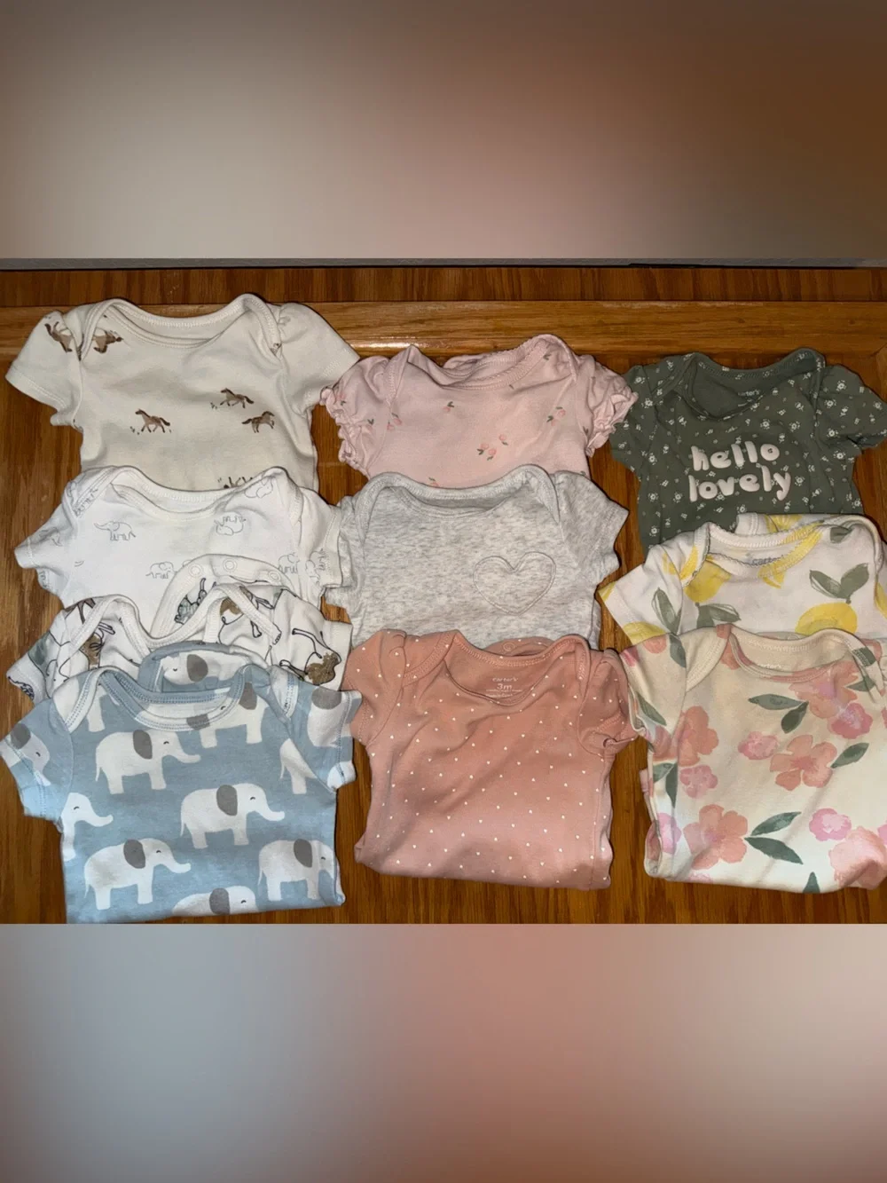 10 Carters baby onesies